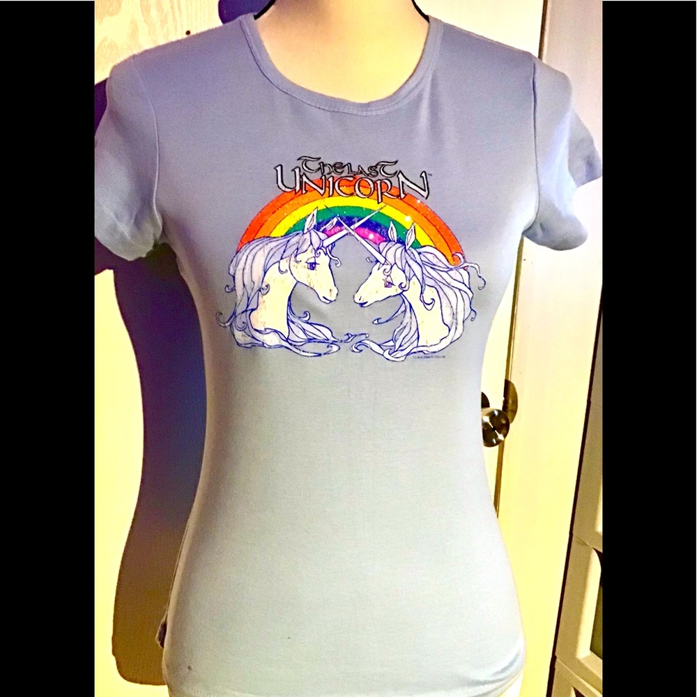 2004 Y2K The LAST UNICORN Baby Tee